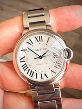 Cartier Ballon Bleu Silver Roman