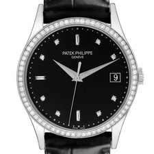 Patek Philippe Calatrava White Gold Black