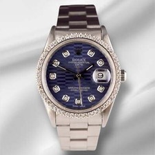 Rolex Date 34mm Ladies 1.5ct