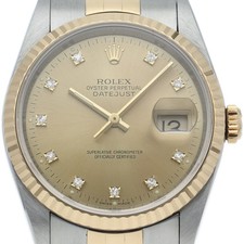 Rolex Datejust Mens 16233G(X) Gold